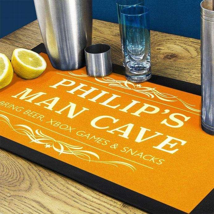 Personalised Gentlemen's Man Cave Bar Runner - Myhappymoments.co.uk