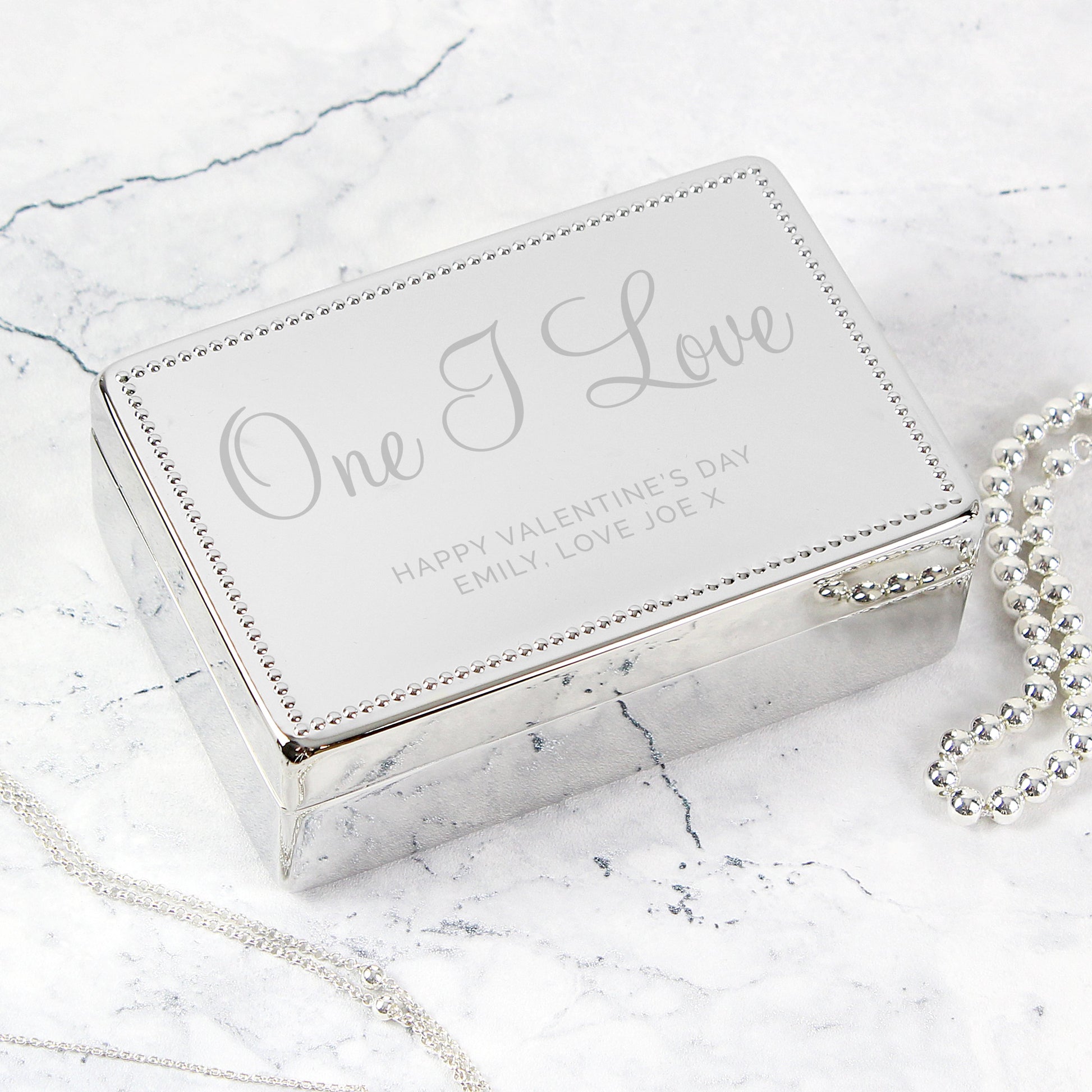 Personalised Rectangular Jewellery Box - Pukka Gifts