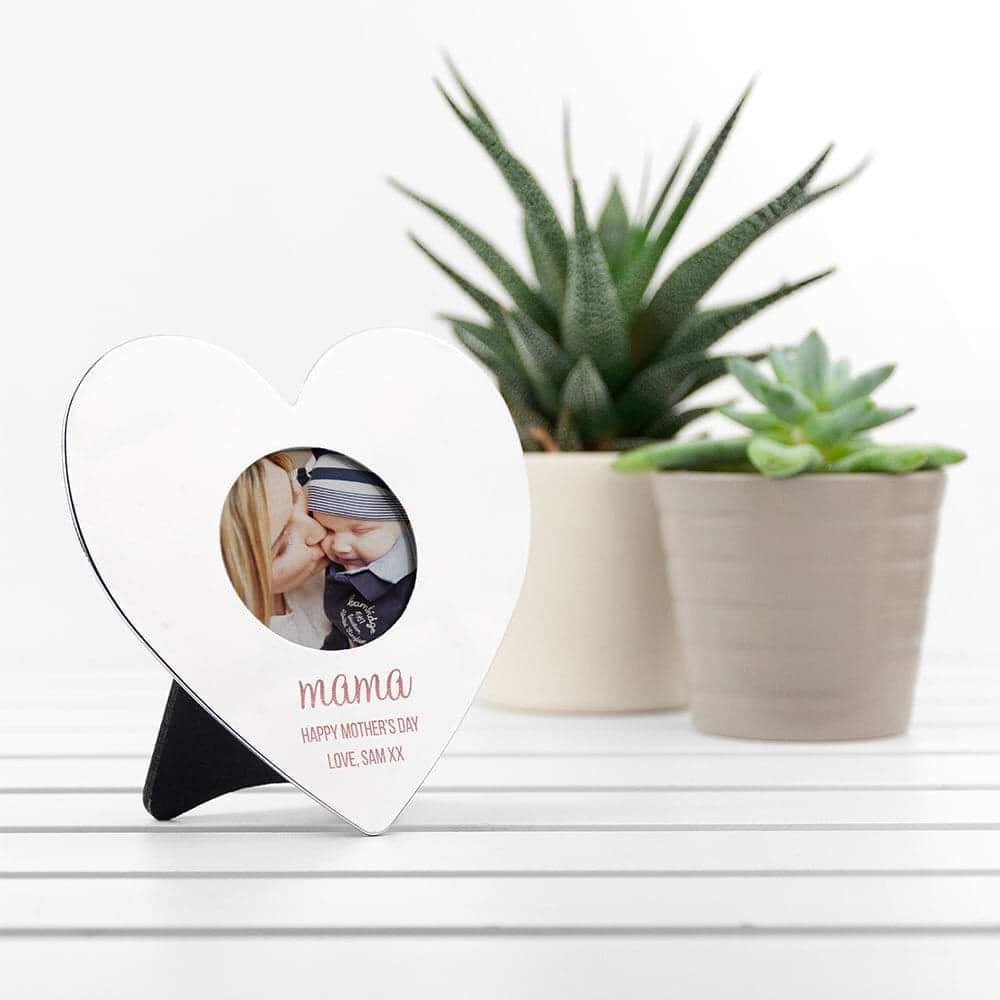 Personalised Mini Heart Photo Frame - Myhappymoments.co.uk