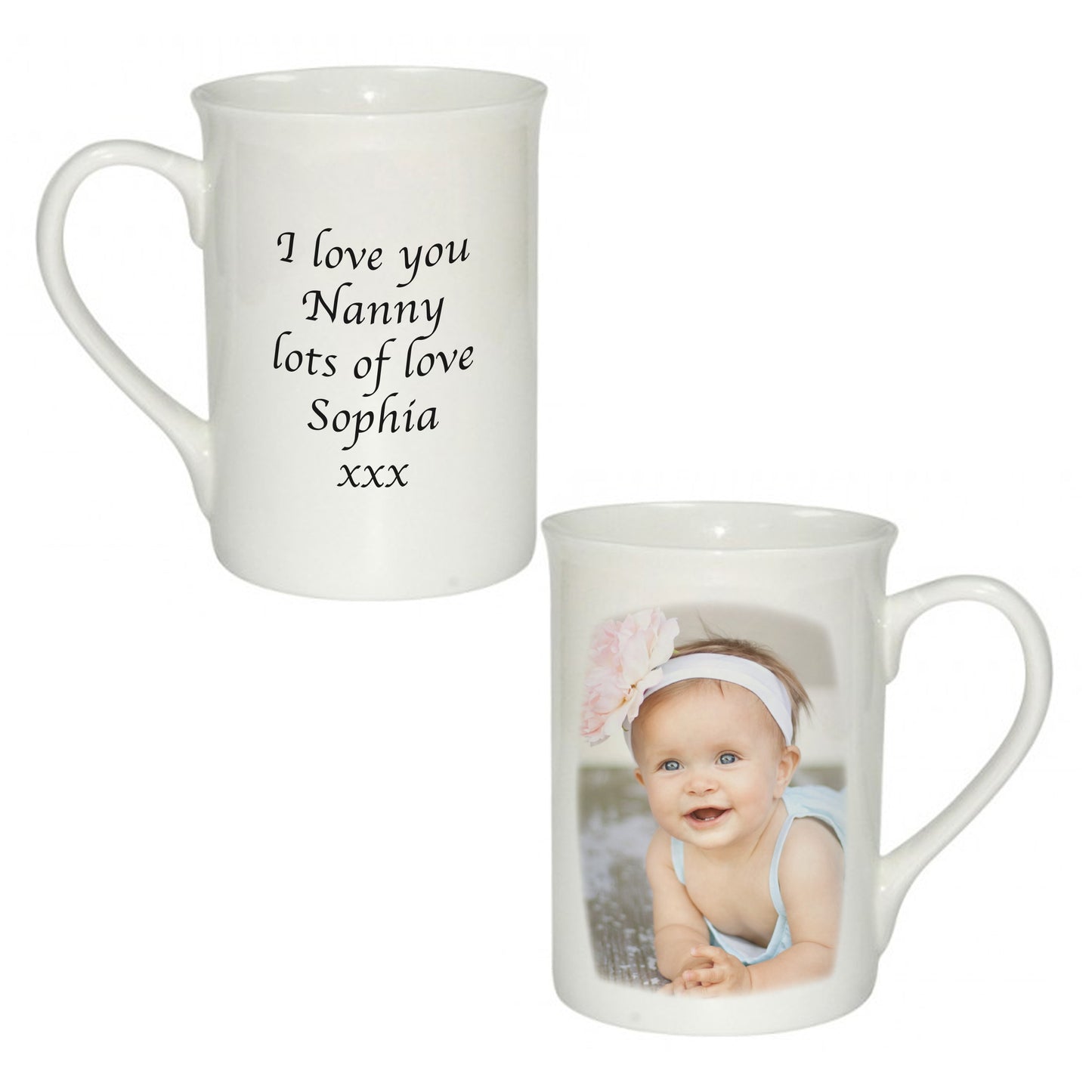 Personalised Bone China Photo Windsor Mug - Myhappymoments.co.uk