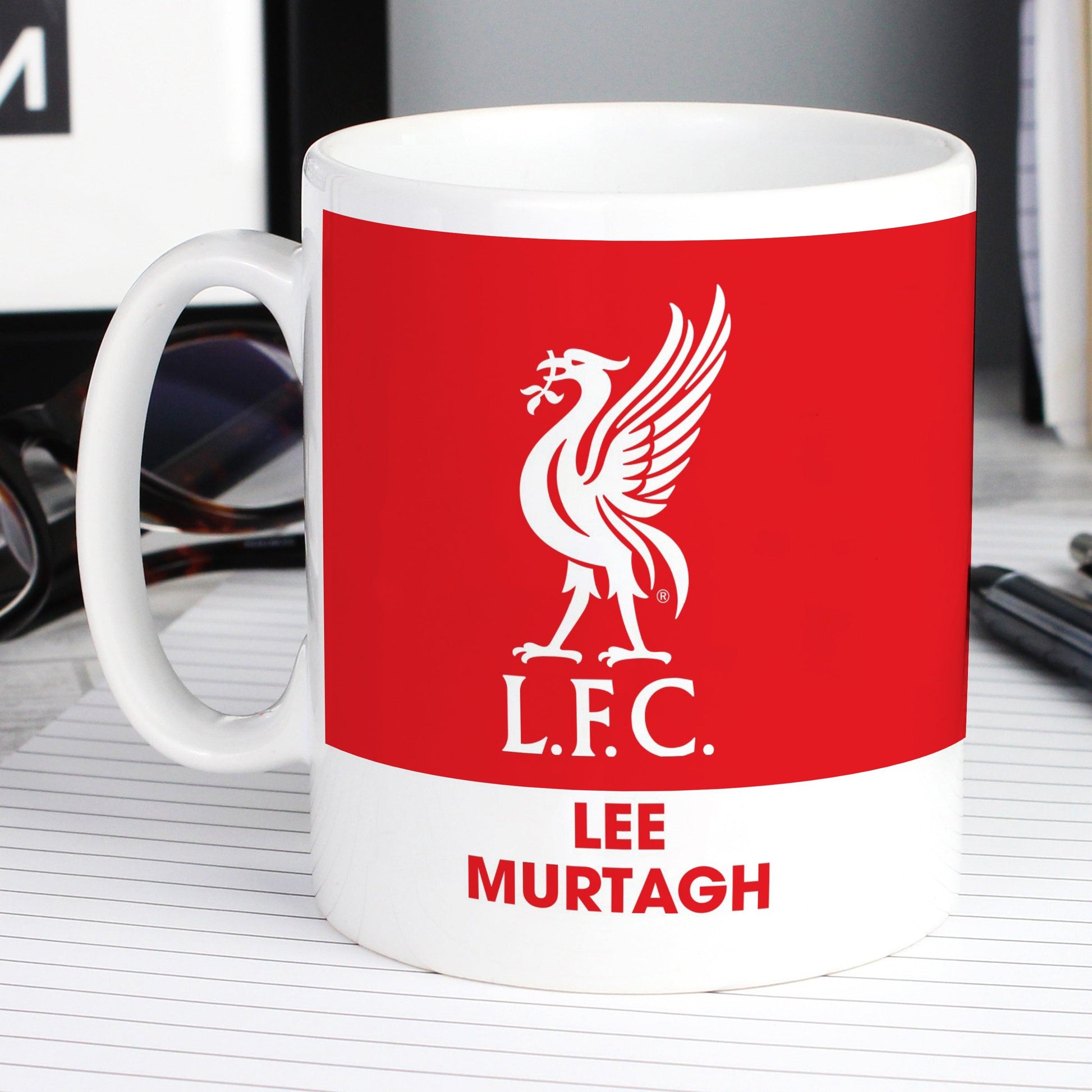 Personalised Liverpool FC Bold Crest Mug