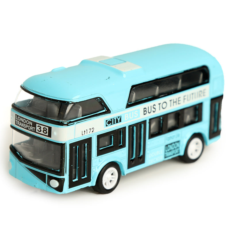 City Bus Pull Back Action Toy