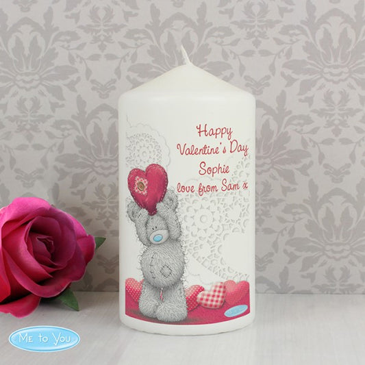 Personalised Me To You Heart Candle - Myhappymoments.co.uk