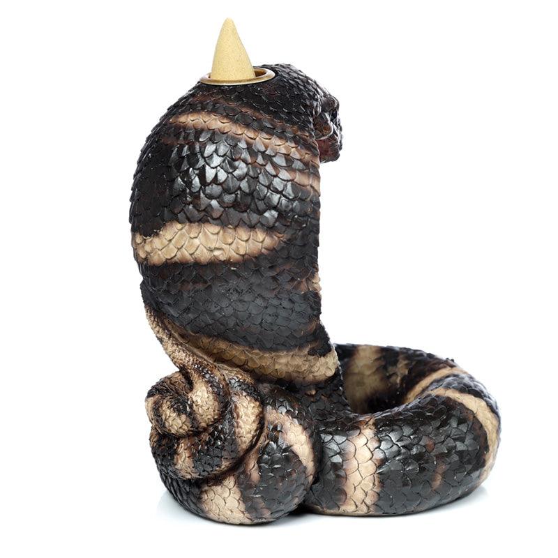 Coiled Cobra Snake Backflow Incense Burner