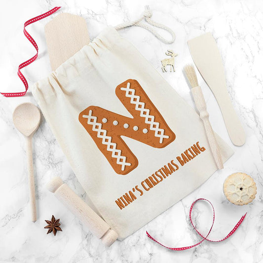 Personalised Kids Gingerbread Baking Set