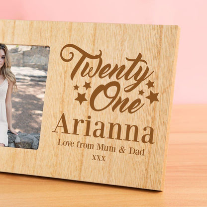 Personalised 21st Birthday Photo Frame