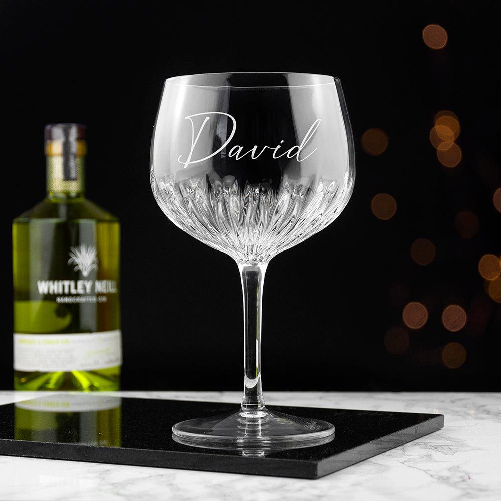 Personalised Crystal Gin Goblet