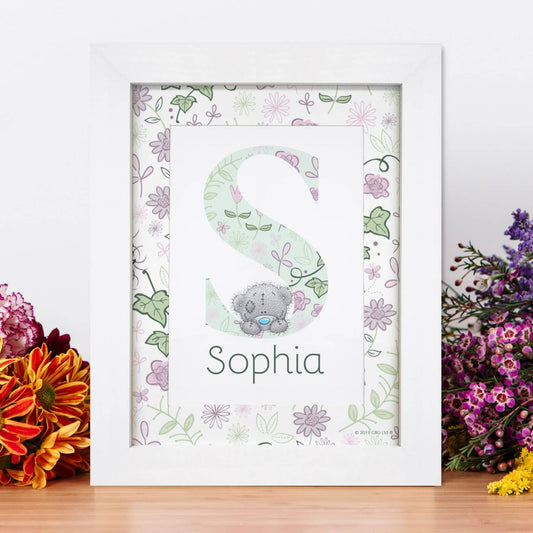 Personalised Me To You Secret Garden Initial Framed Print