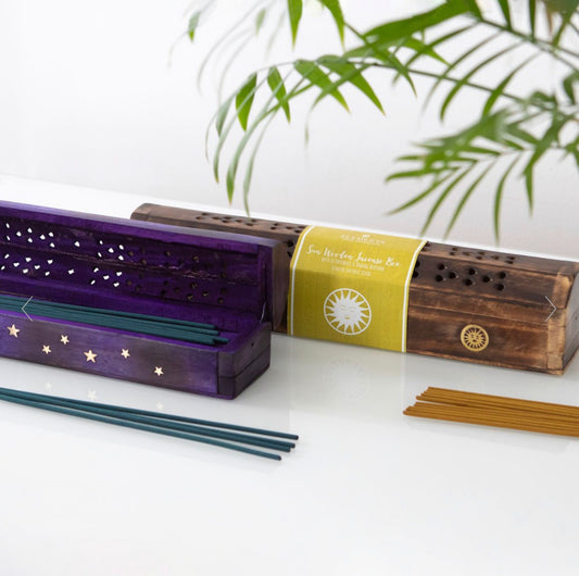 Star Wooden Bergamot Incense Box Set