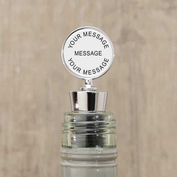 Personalised Bottle Stopper Any Message - Myhappymoments.co.uk