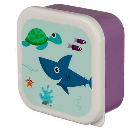 Sealife Design Plastic Lunch Boxes Set of 3 - Myhappymoments.co.uk