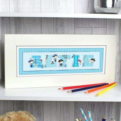 Personalised Pirate Letter Name Frame - Myhappymoments.co.uk