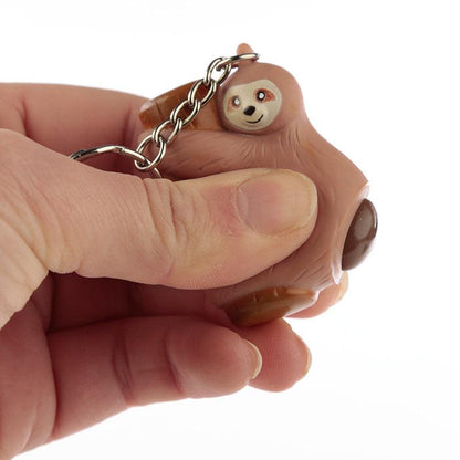 Sloth Poop Keyring - Brown