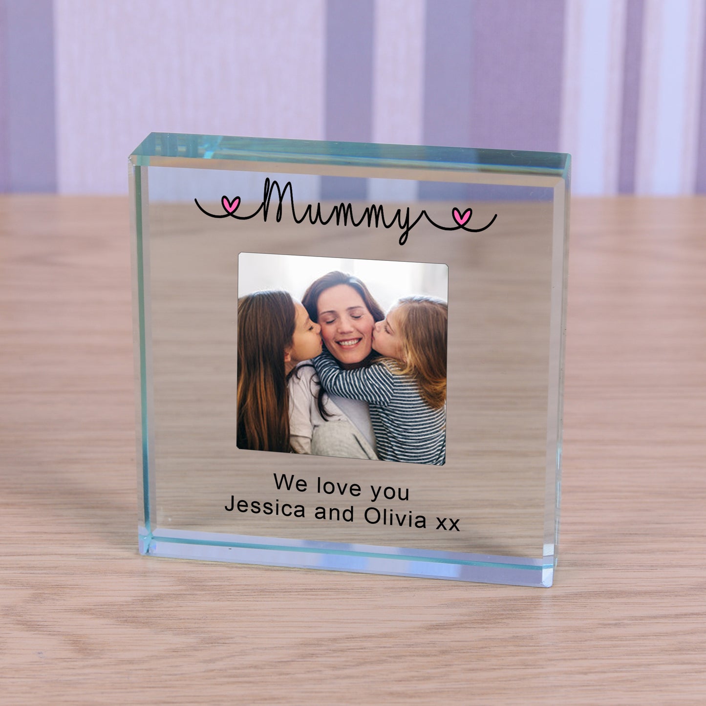 Personalised Photo Glass Token - Mummy