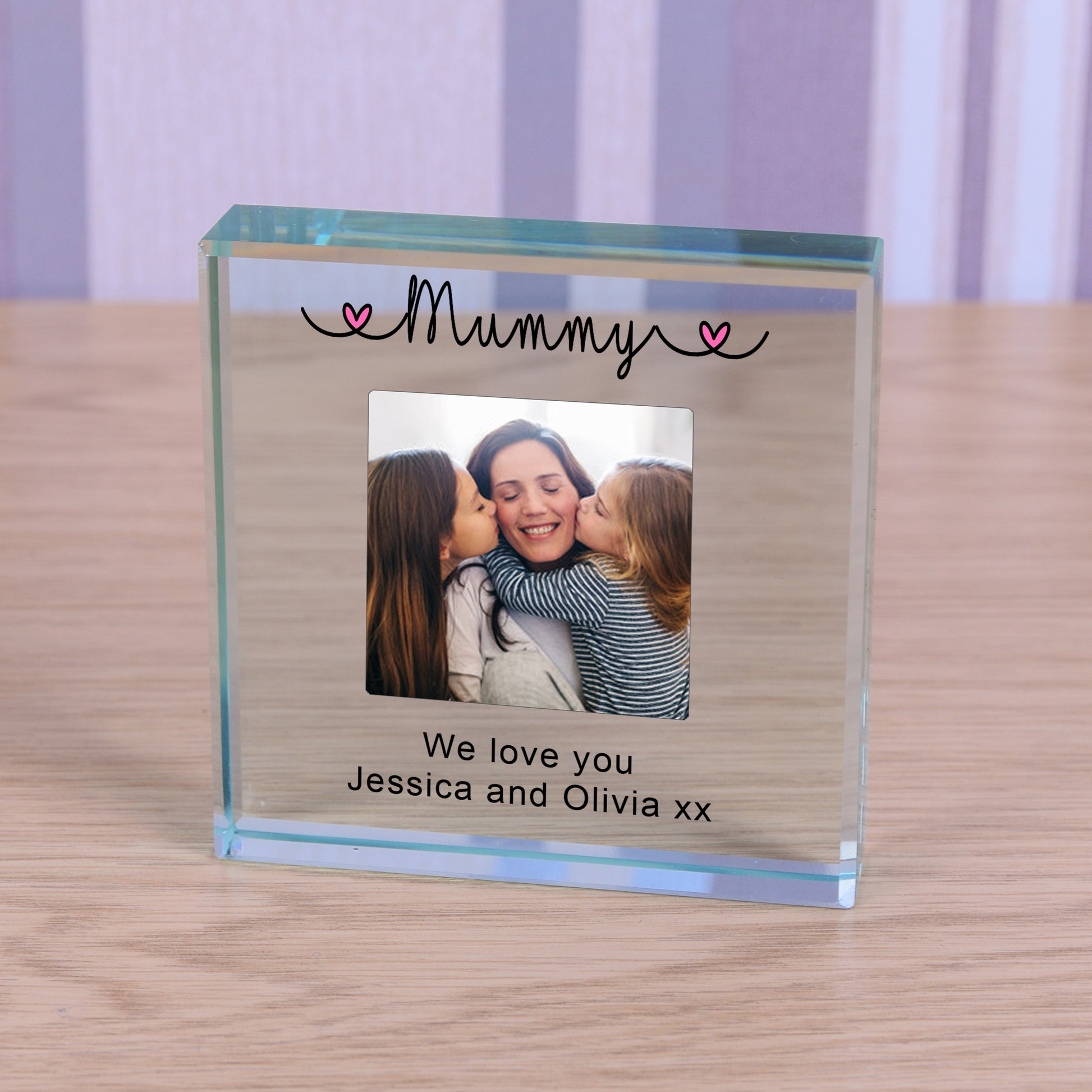 Personalised Photo Glass Token - Mummy