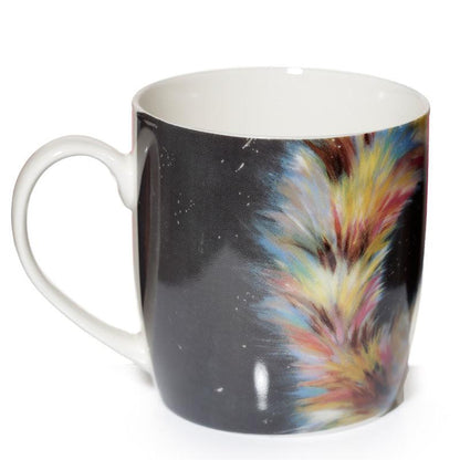 Kim Haskins Rainbow Cat Porcelain Mug