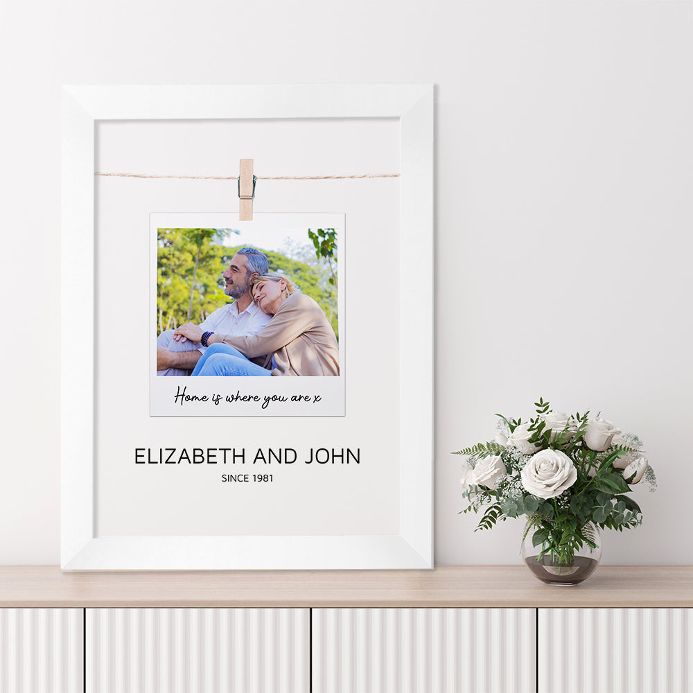 Personalised Valentine’s Polaroid Framed Print | Gift | Keepsake 