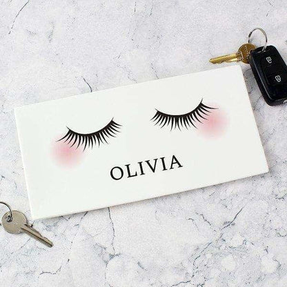 Personalised Eyelashes Ceramic Trinket Tray - Myhappymoments.co.uk