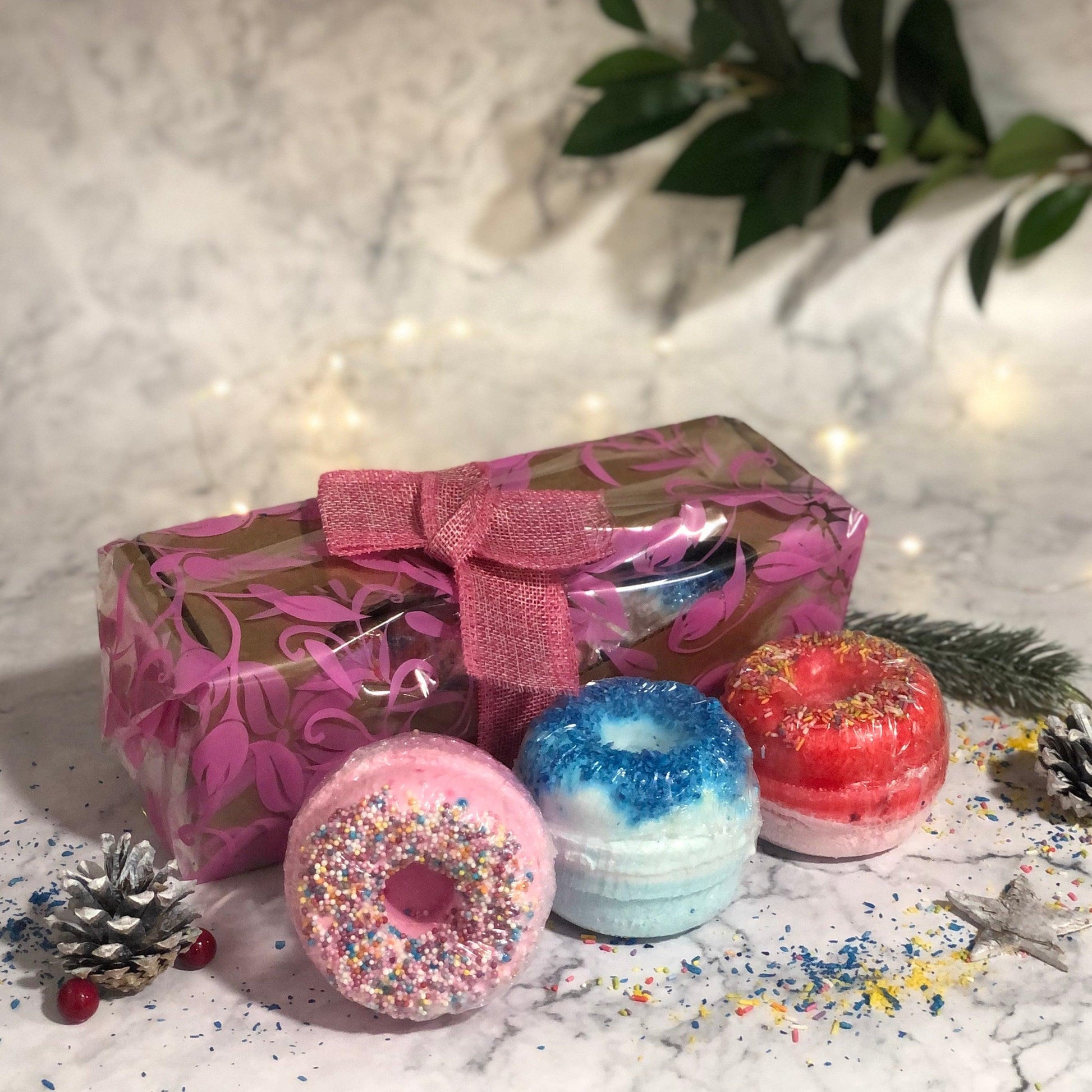 Set Of 3 Donut Bathbombs Gift Pack - Mix 1