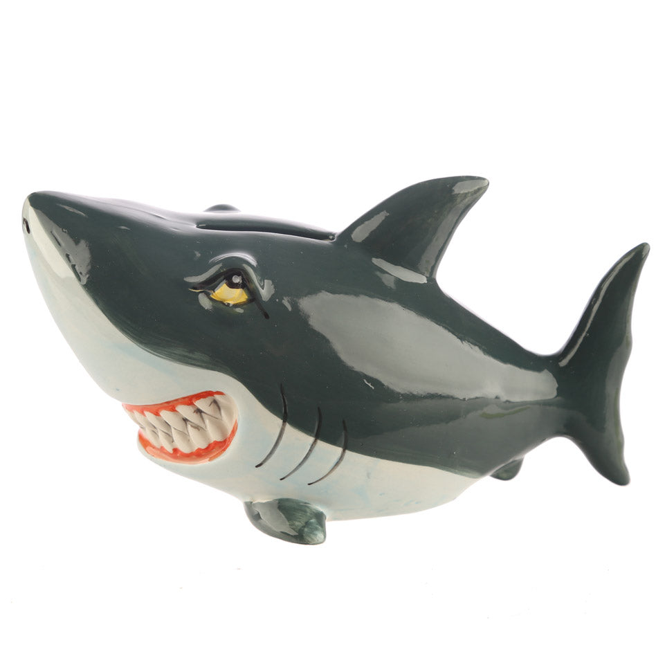 Novelty Ceramic Shark Money Box