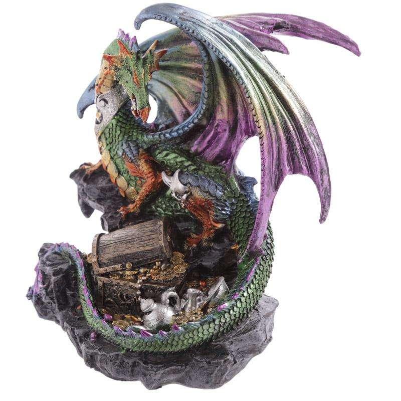 Treasure Seeker Dark Legends Dragon Figurine - Myhappymoments.co.uk