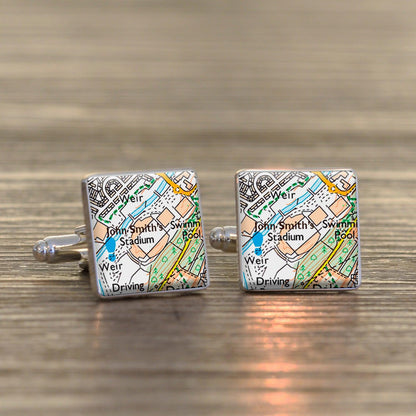 Football Stadium Map Cufflinks