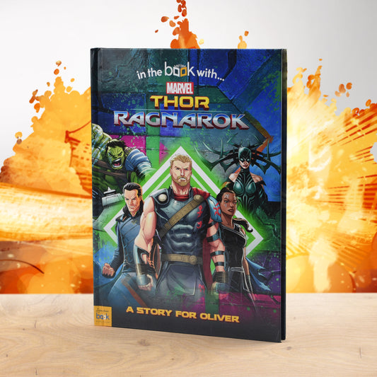 Personalised Thor Ragnarok Marvel Story Book from Pukkagifts.uk