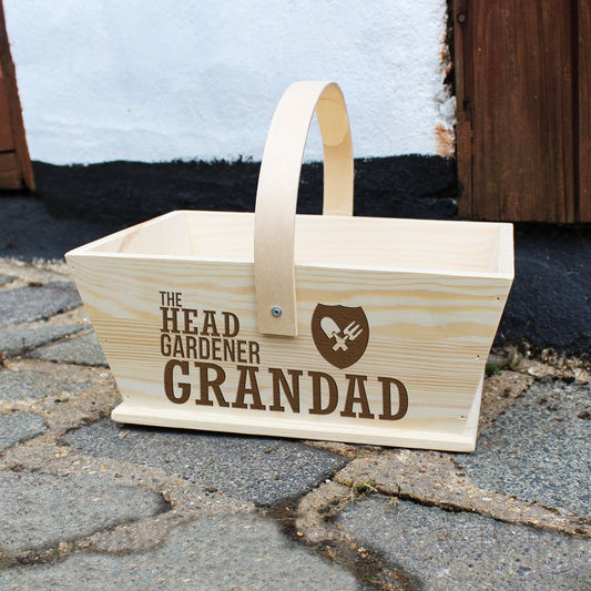 Personalised Head Gardener Trug