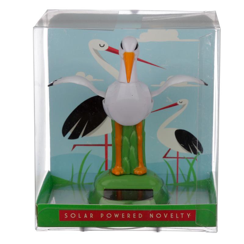 Stork Solar Powered Dashboard Toy