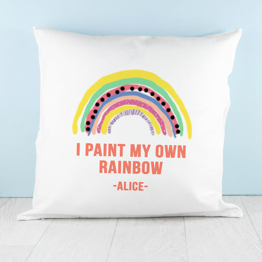 Personalised My Own Rainbow Cushion Cover