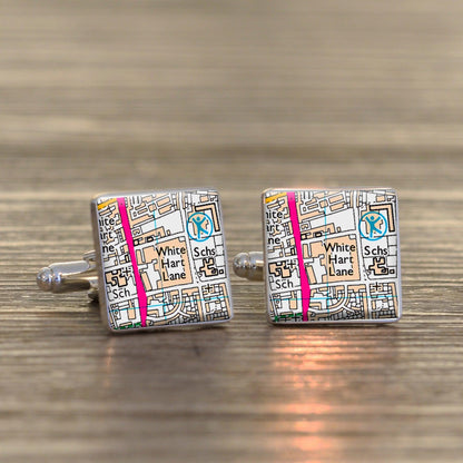 Football Stadium Map Cufflinks