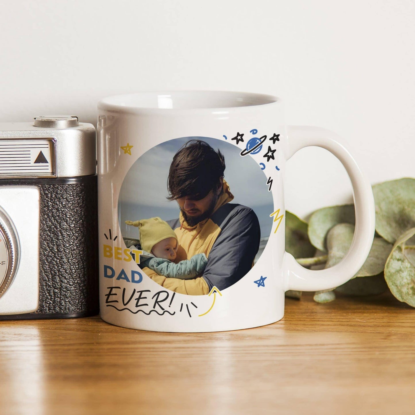 Best Dad Ever Photo Upload Mug