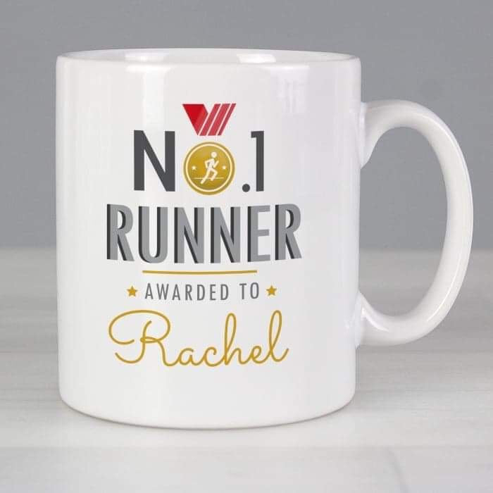 Personalised No.1 Runner Mug - Myhappymoments.co.uk