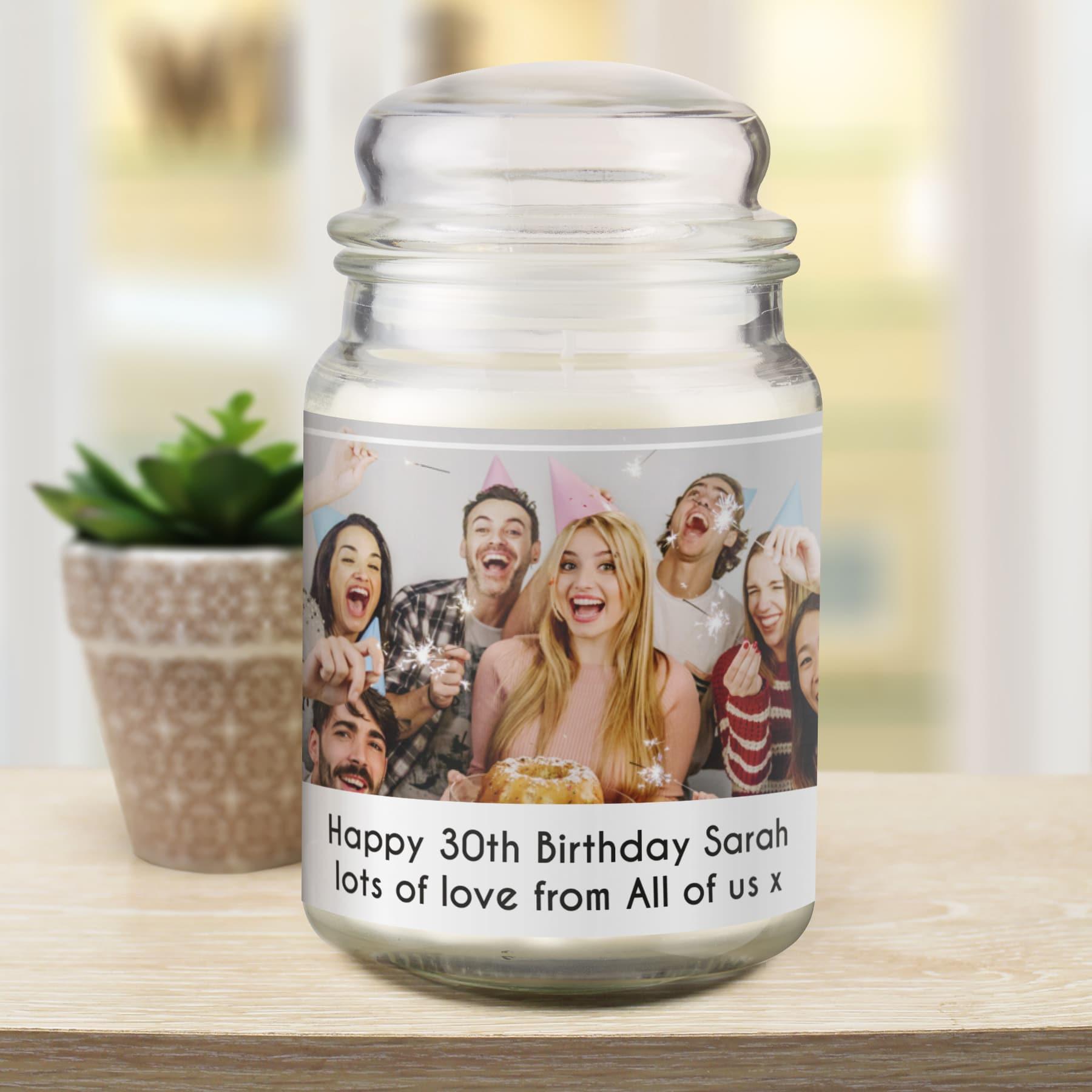 Personalised Photo Upload Candle Jar