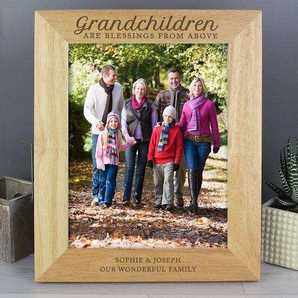 Personalised Grandchildren Photo Frame 8x10 - Myhappymoments.co.uk