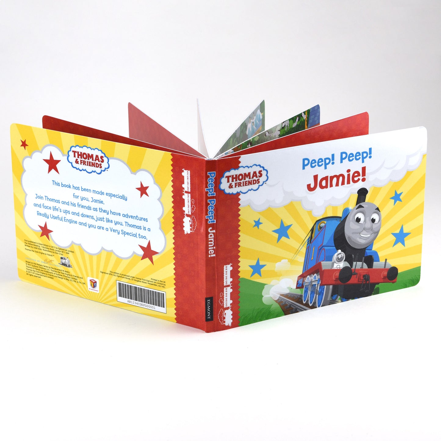 Personalised Thomas and Friends Peep Peep! Board Book - Myhappymoments.co.uk