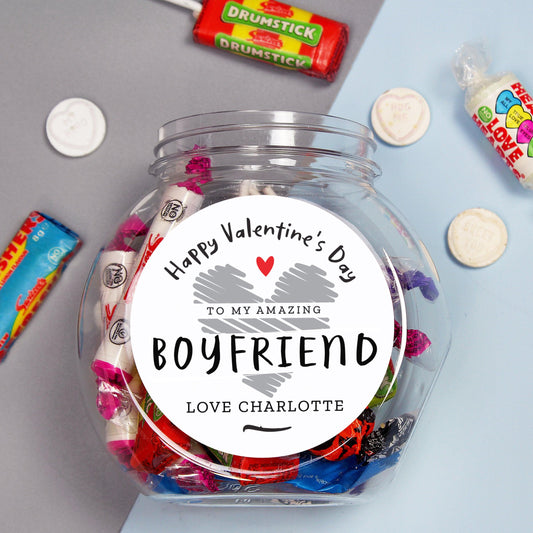 Personalised Valentine's Day Sweet Jar