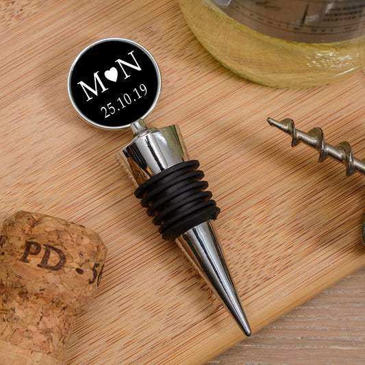 Personalised Bottle Stopper - Initials & Date