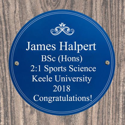 Personalised Heritage Plaque - Myhappymoments.co.uk