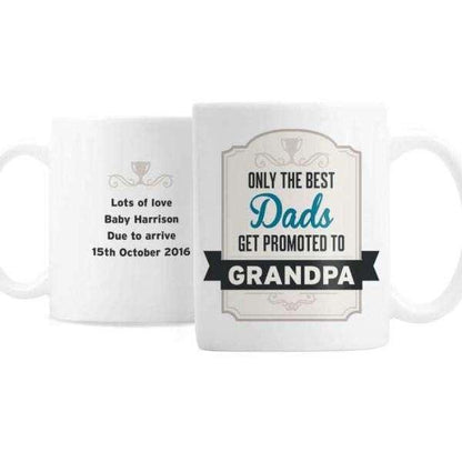 Personalised Only the Best Dads Get Promoted To Mug - Myhappymoments.co.uk