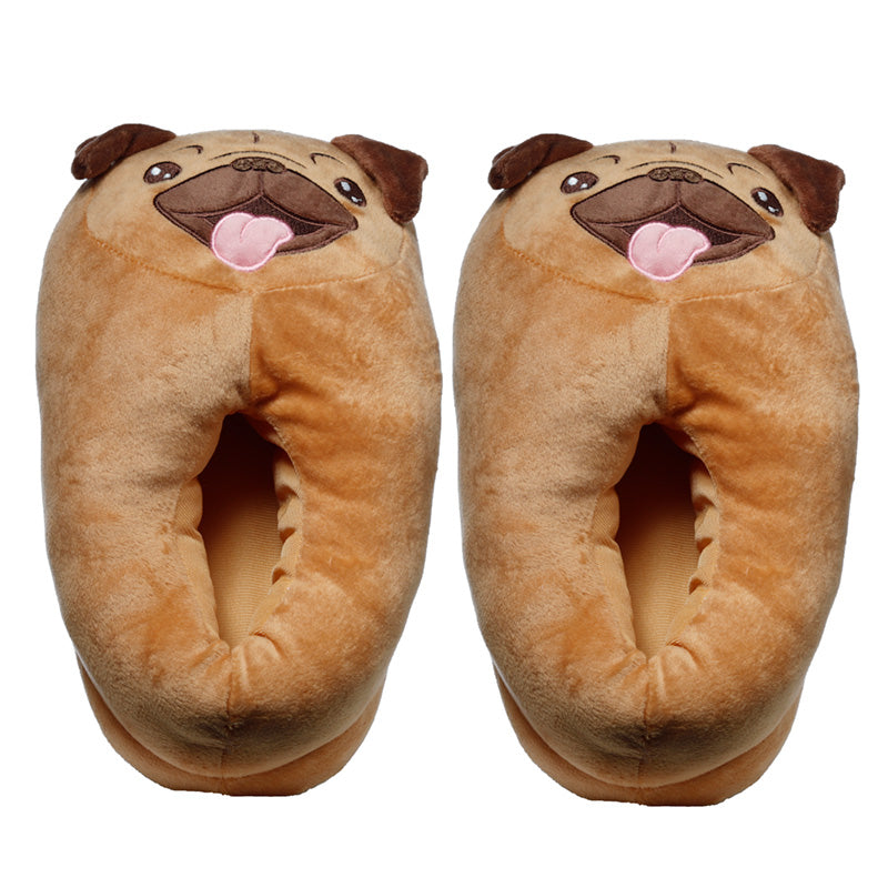 Mopps Pug Slippers (Unisex One Size)