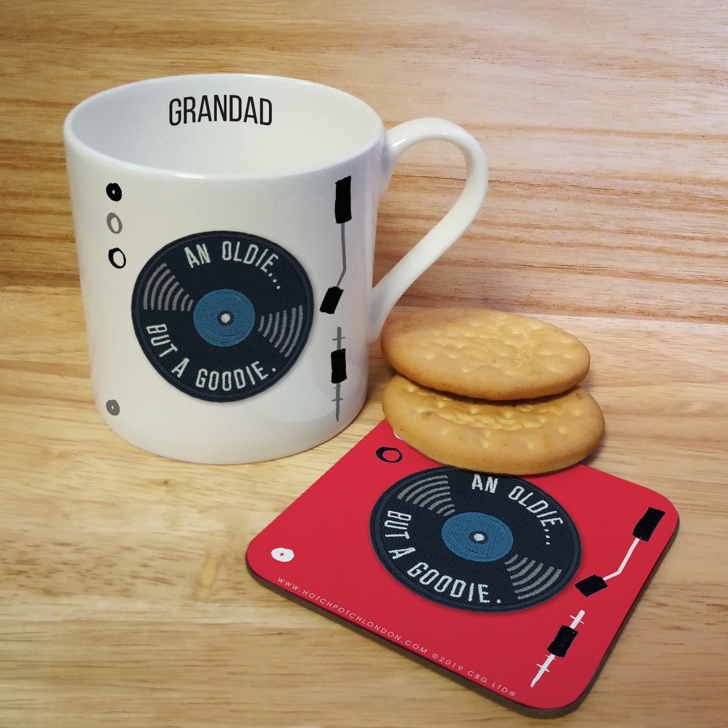 Personalised Oldie But A Goodie Mug & Coaster