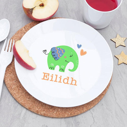 Personalised Children's Elephant Dinner Set