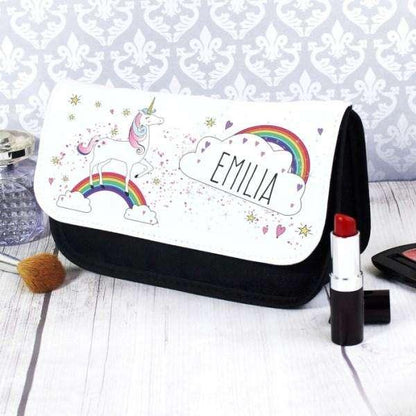 Personalised Unicorn Make Up Bag - Myhappymoments.co.uk