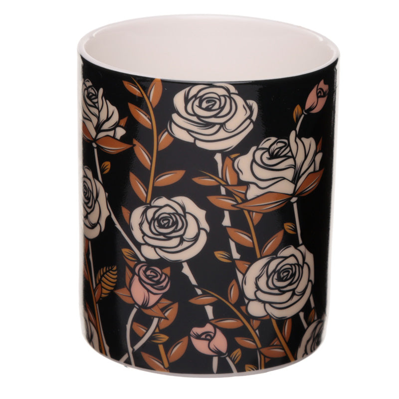 Skulls and Roses Heat Colour Changing Mug - Myhappymoments.co.uk