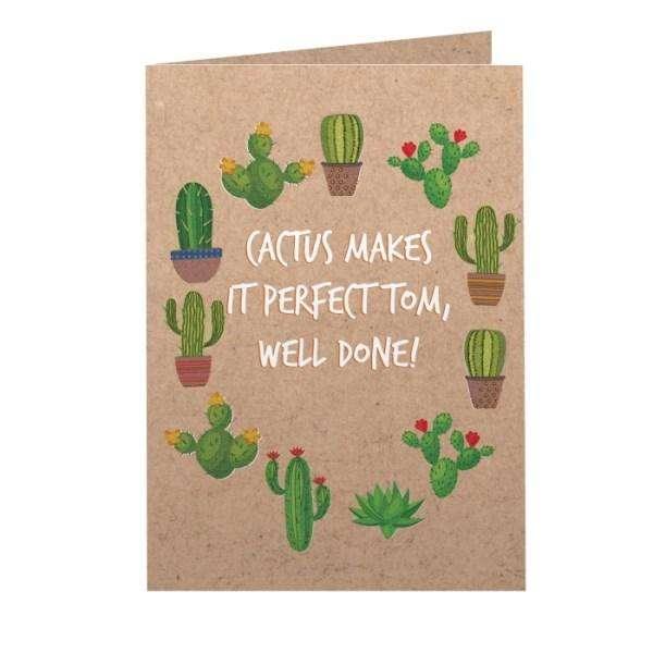 Personalised Cactus Card - Myhappymoments.co.uk