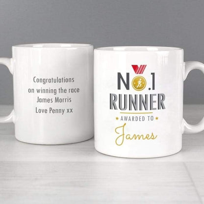 Personalised No.1 Runner Mug - Myhappymoments.co.uk