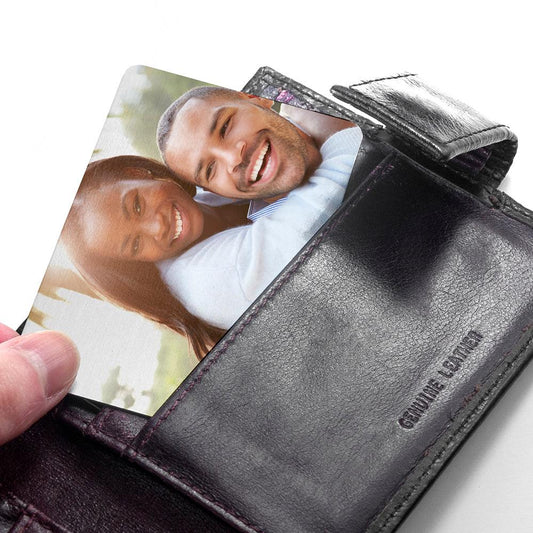 Personalised Favourite Memory Metal Wallet Insert