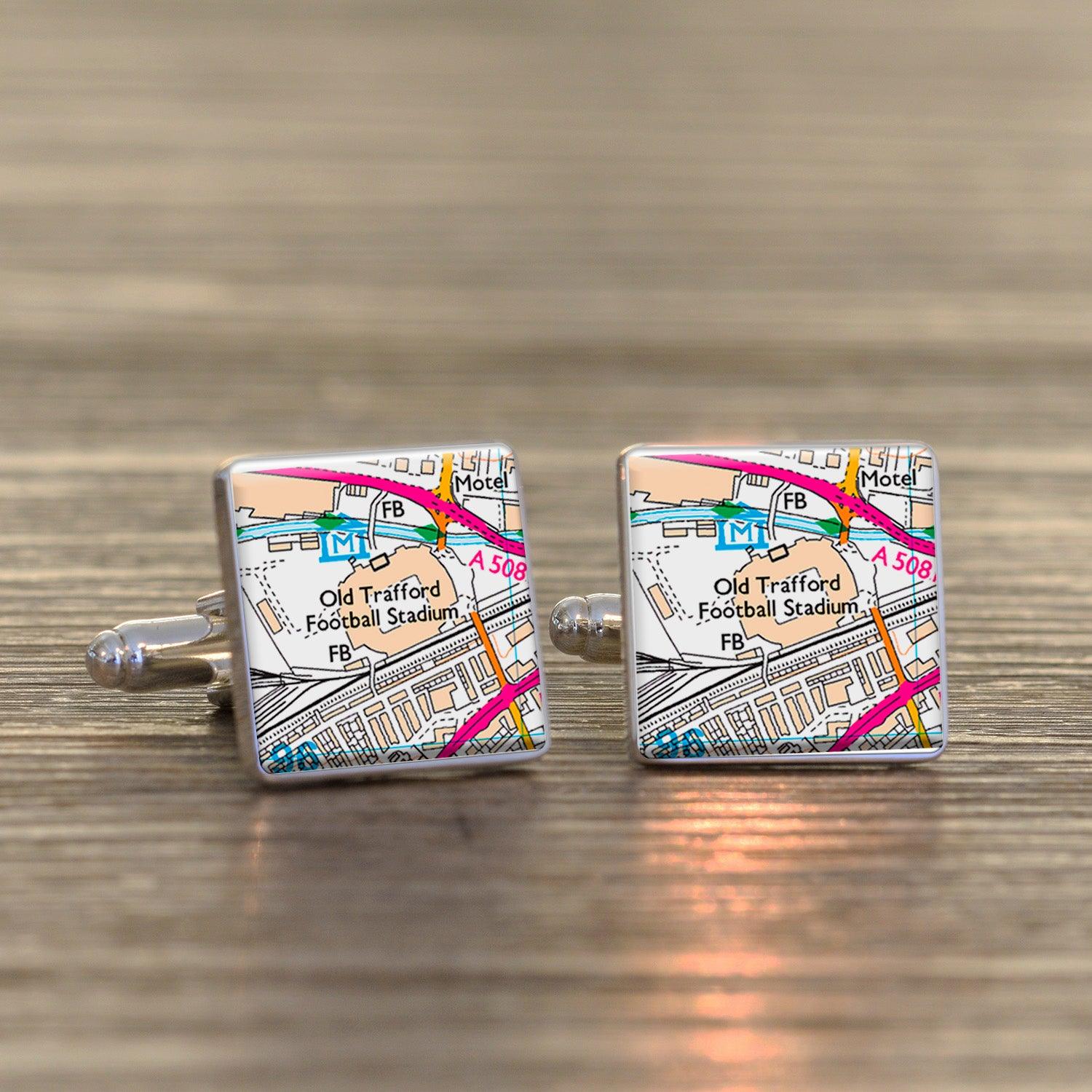 Football Stadium Map Cufflinks