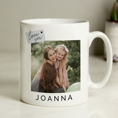 Personalised Love You Photo Upload Mug | Romantic Anniversary Gift